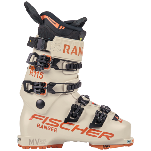 Women's Fischer Ranger 115 GW DYN Alpine Touring Ski Boots 2024 /Plastic in Sand size 24.5 | Polyester/Plastic