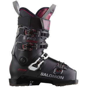 Women's Salomon S/Pro Alpha 110 EL Ski Boots 2024 in Black size 26.5 | Aluminum/Polyester