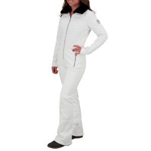 Women's Obermeyer Katze Suit 024 in White | Nylon/Elastane/Polyester