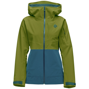 Women's Black Diamond Recon Stretch Ski Shell Jacket 2024 Green size Medium | Nylon/Elastane