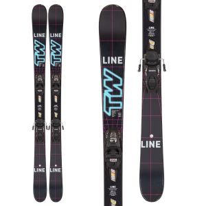 Image of Kid's Line Skis Wallisch Shorty Skis + FTD 7.0 BindingsBoys' 2023 size 149