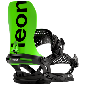 Image of Bataleon Blaster Asymwrap Snowboard Bindings 2023 in Green size Medium/Large | Nylon/Aluminum
