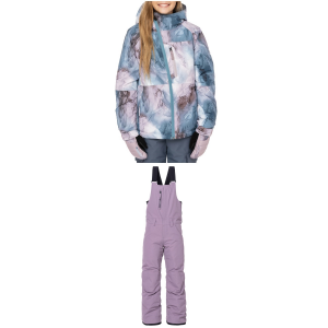 Image of Kid's 686 Hydra Insulated Jacket Girls' 2023 - X-Large Package (XL) + XS Pants in Blue size Xl/Xs | Polyester