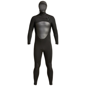 XCEL 5/4 Axis Hooded Wetsuit 2024 in Black size Medium/Large | Spandex/Neoprene