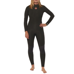 Women's Sisstrevolution /3 7 Seas Back Zip Wetsuit in Black size 4 | Neoprene