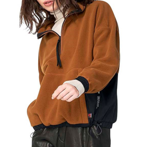 Women's Holden Polartec Half-Zip Fleece 2022 Brown size X-Large | Polyester
