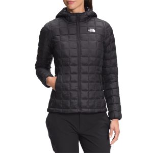 Women's The North Face ThermoBall Eco Hoodie 2024 in Black size X-Small | Nylon/Polyester