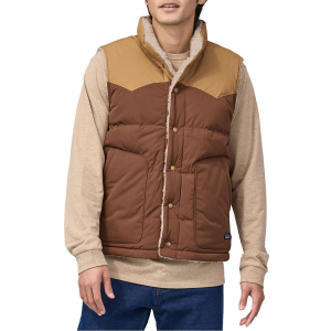 Patagonia Reversible Bivy Down Vest Men's 2023 in Brown size Medium | Nylon/Polyester