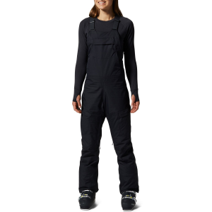 Image of Women's Mountain Hardwear Firefall/2 Tall Bibs 2024 in Black size X-Small | Nylon