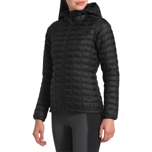 Image of Women's The North Face ThermoBall Eco Hoodie 2024 in Black size X-Small | Nylon/Polyester