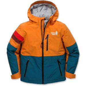 Kid's Town Hall Mountain Town Winter Jacket 2024 in Orange size Large | Polyester