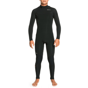 Kid's Quiksilver 3/2 Everyday Sessions Back Zip Wetsuit Boys' in Black size 10 | Rubber/Neoprene