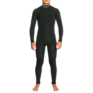 Kid's Quiksilver 3/2 Everyday Sessions Chest Zip GBS Wetsuit Boys' in Black size 8 | Rubber/Neoprene