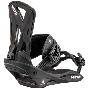 Image of Nitro Staxx Snowboard Bindings 2025 in Black size Large