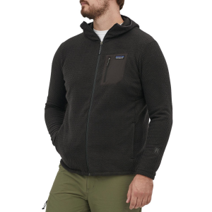 Image of Patagonia R1(R) Air Full-Zip Hoodie Men's 2025 in Black size X-Small | Polyester