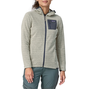 Image of Women's Patagonia R1 Air Full Zip Hoodie 2025 in Black size Large | Polyester