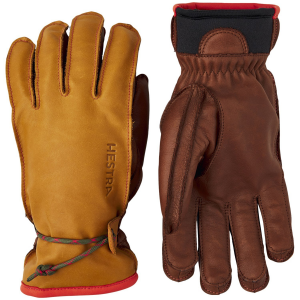 Hestra Wakayama 5-Finger Gloves 2025 in Brown size 8 | Wool/Leather