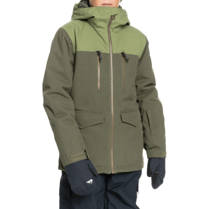 Kid's Quiksilver Fairbanks Jacket Boys' 2023 in Green size Medium | Polyester/Plastic