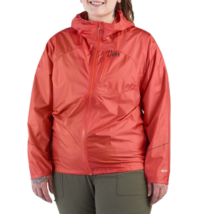Women's Outdoor Research Helium Plus Rain Jacket 2022 Orange size 2X-Large | Nylon
