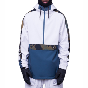 686 Waterproof Anorak Softshell Jacket Men's 2024 in White size Medium