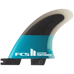FCS II Performer PC Quad Fin Set 2024 in Blue size Small