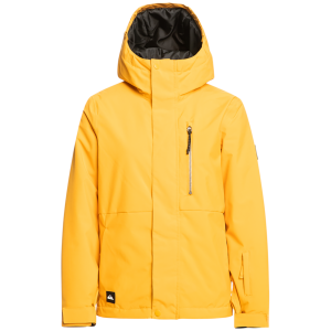 Kid's Quiksilver Mission Solid Jacket Boys' 2024 in Yellow size X-Small | Polyester