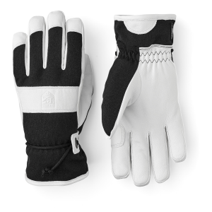 Women's Hestra Voss CZone Gloves 2024 in Black size 8 | Leather/Polyester