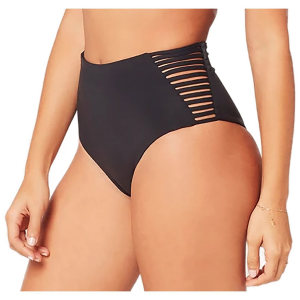 Women's L*Space Harrington Bitsy Bikini Bottoms 2022 in Black size X-Small | Nylon/Spandex