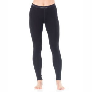 Image of Women's Icebreaker 260 Tech Leggings 2024 in Black size X-Large | Wool