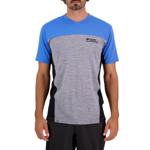 Image of MONS ROYALE Redwood Enduro VT Jersey 2024 in Blue size Medium | Nylon/Wool/Elastane