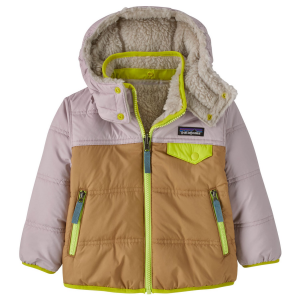 Image of Kid's Patagonia Reversible Tribbles Hoodie Infants' 2025 in Blue size 3M-6M | Polyester