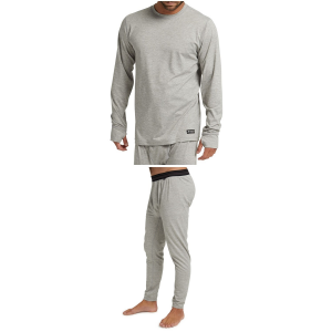 Image of Burton Midweight Crew Top 2024 - XS Package (XS) + X-Large Bottoms in Gray size Xs/Xl | Cotton