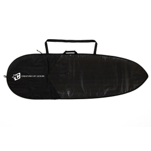Creatures of Leisure Fish Icon Lite Surfboard Bag 2024 in Black size 6'0"