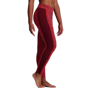 Women's Kari Traa Rose High Waisted Base Layer Pants 2024 Red size X-Large | Wool/Micron