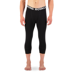 MONS ROYALE Cascade Flex 200 3/4 Leggings Men's 2023 in Green size 2X-Large | Nylon/Wool/Elastane