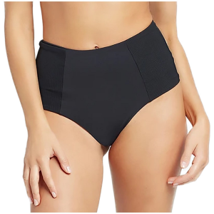 Women's L*Space Jackie Bitsy Bikini Bottoms 2022 in Black size X-Small | Nylon/Spandex