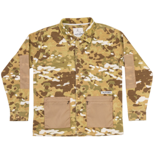 Autumn Evergreen Fleece Shacket Men's Khaki Jacket size Small | Nylon