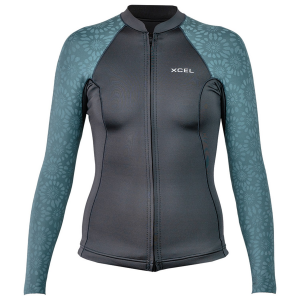 Women's XCEL Axis Long Sleeve Front Zip 1.5/1mm Wetsuit Jacket size 4 | Spandex/Neoprene