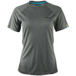 Women's Yeti Cycles Monument Short Sleeve Jersey in Gray size Medium | Wool/Polyester