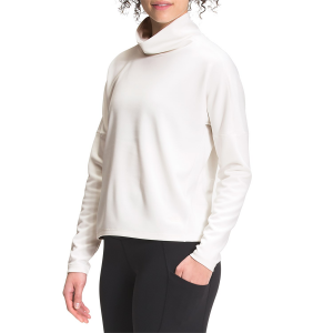 Women's The North Face EA Basin Funnel Neck Long Sleeve Top in White size X-Small | Polyester