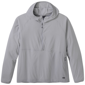 Image of Women's Outdoor Research Astroman Plus Sun Hoodie 2022 Gray size 2X-Large | Nylon/Spandex