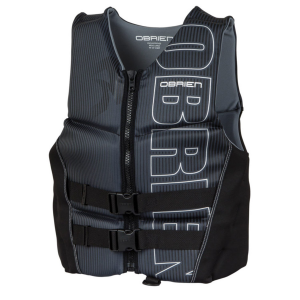 Obrien Flex V-Back CGA Wake Vest 2023 in Black size 2X-Large | Rubber/Neoprene