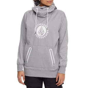 Image of Women's Volcom Spring Shred Hoodie 2023 in Gray size X-Small | Polyester