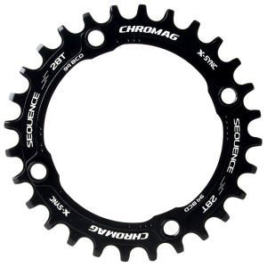 Chromag Sequence 104 BCD Chainring 2022 in Black size 30T | Aluminum