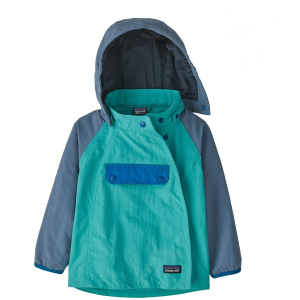 Image of Kid's Patagonia Isthmus Anorak Jacket Toddlers' 2024 in Blue size 6M-12M | Nylon