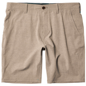 Vissla Fin Rope 20 Hybrid Shorts 2022 in Khaki size 28" | Spandex/Cotton/Polyester