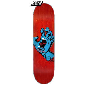 Image of Santa Cruz Skateboards Santa Cruz Screaming Hand Skateboard Deck 2026 size 8.0