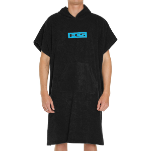 Kid's FCS Towel Poncho in Black | Cotton