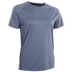Women's ION Traze Short Sleeve Jersey 2022 in Grey size X-Small | Elastane/Polyester