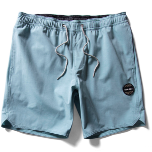 Vissla Solid Sets 17.5 Ecolastic Trunks Men's 2023 in Pink size 2X-Large | Spandex/Cotton/Polyester